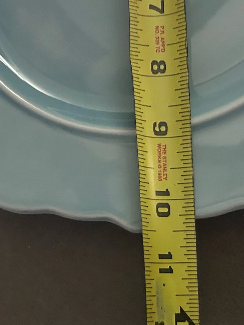 2 Threshold Wellsbridge Aqua 10.75” Dinner Plate, Scalloped, Stoneware